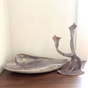 Hedi Schoop Vintage Candelabra and Platter